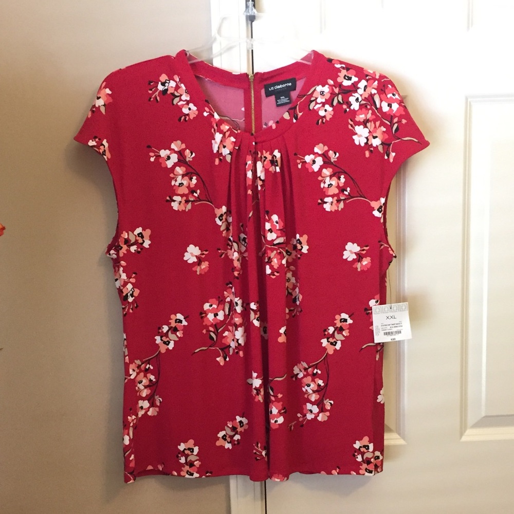 Liz Claiborne Twist Neck Blouse - XXL   ***NWT***